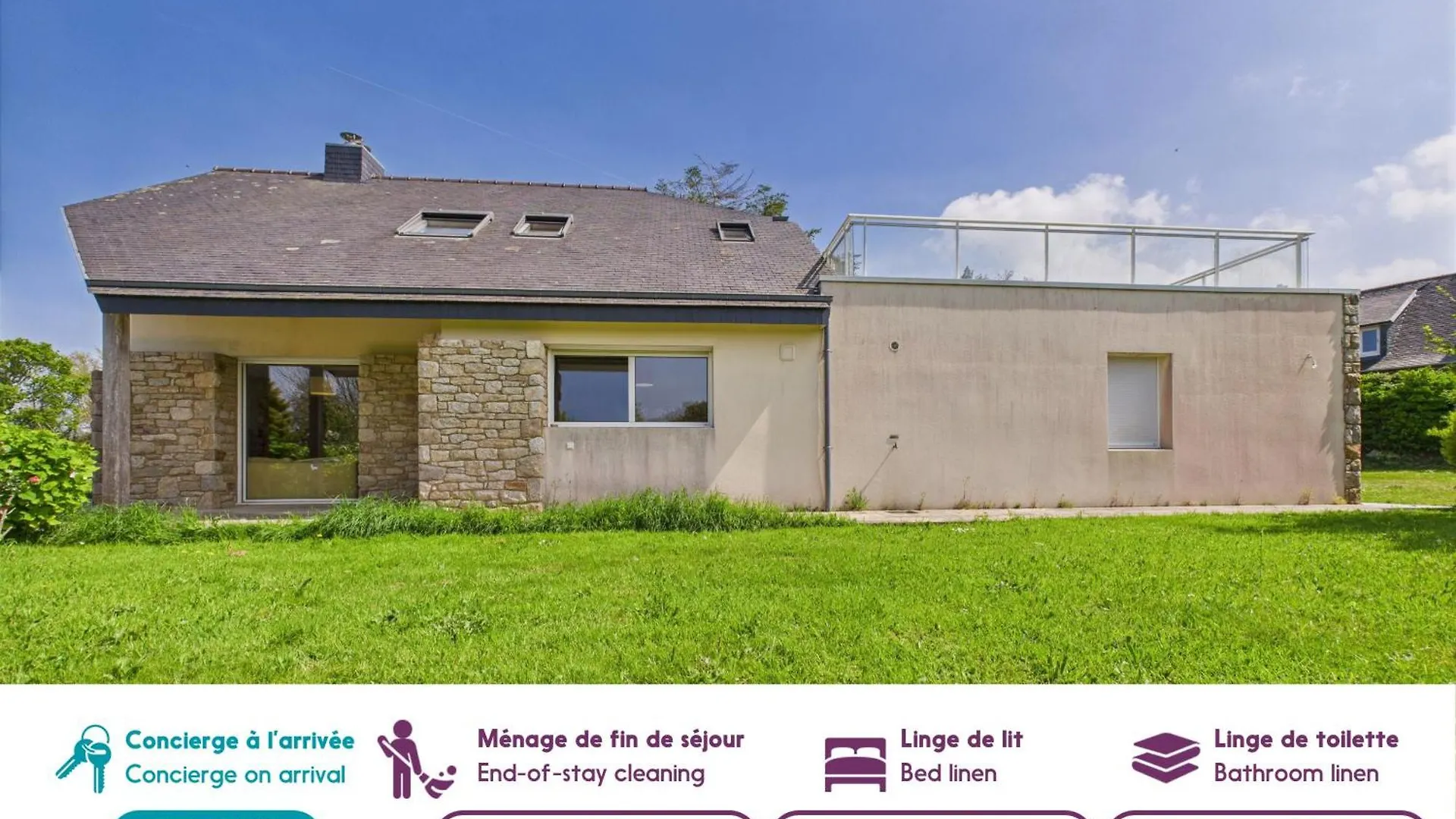 Vue Mer - Grande Maison Pour 7 Adultes Et 1 Enfant Trévou-Tréguignec